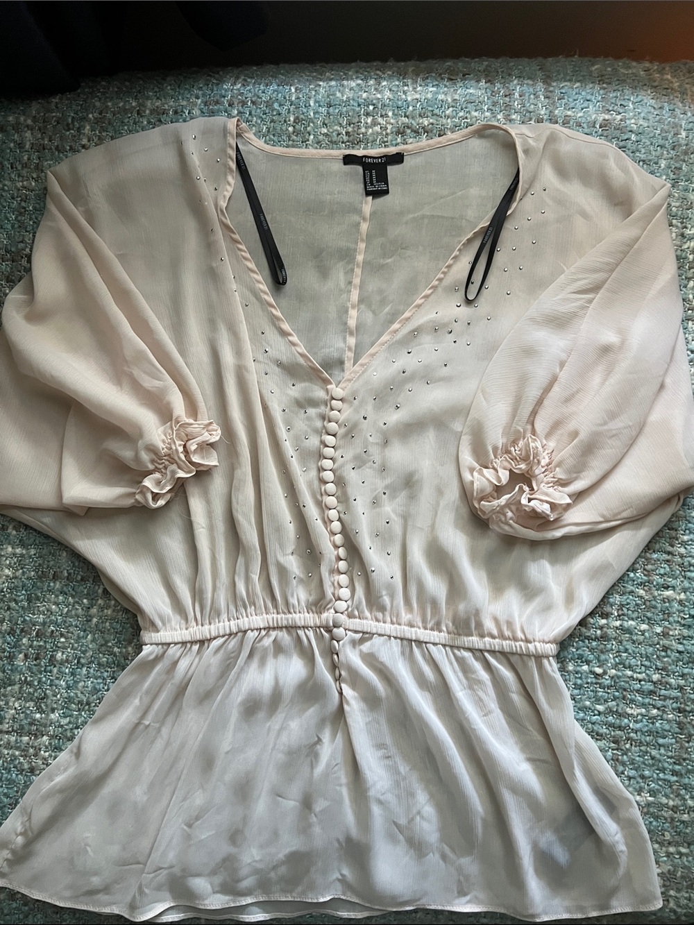 Sheer dress top